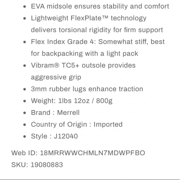 Merrell Women's Chameleon 7 Mid Waterproof Hiking - Picture 11 of 13